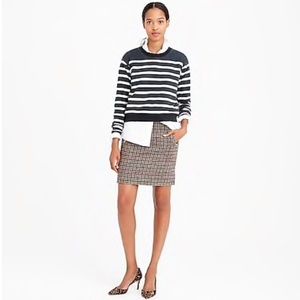 J.Crew Zip Pocket Mini Skirt in Tweed